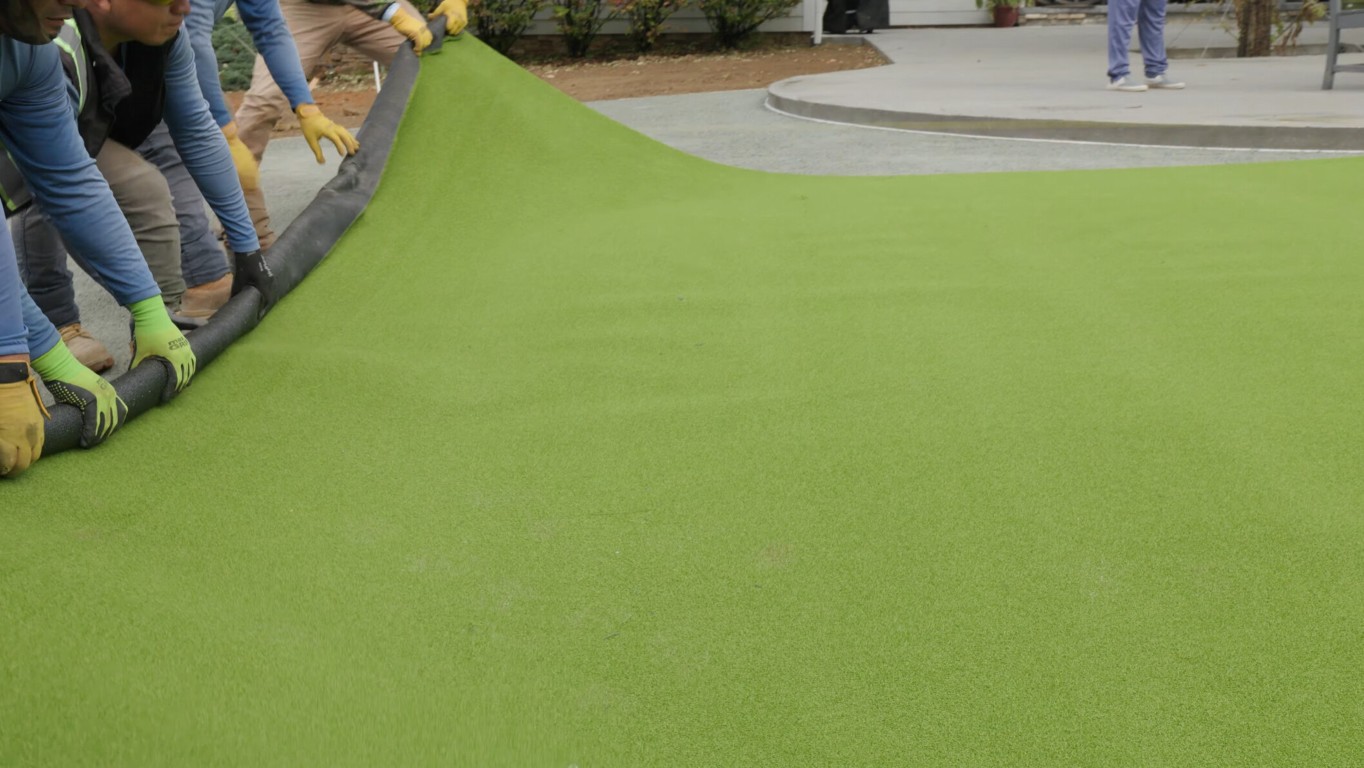 Playground & Safety Turf installation by professional artificial grass contractors in Pasco, WA